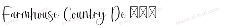 Farmhouse Country De字体转换 Farmhouse Country De字体转换